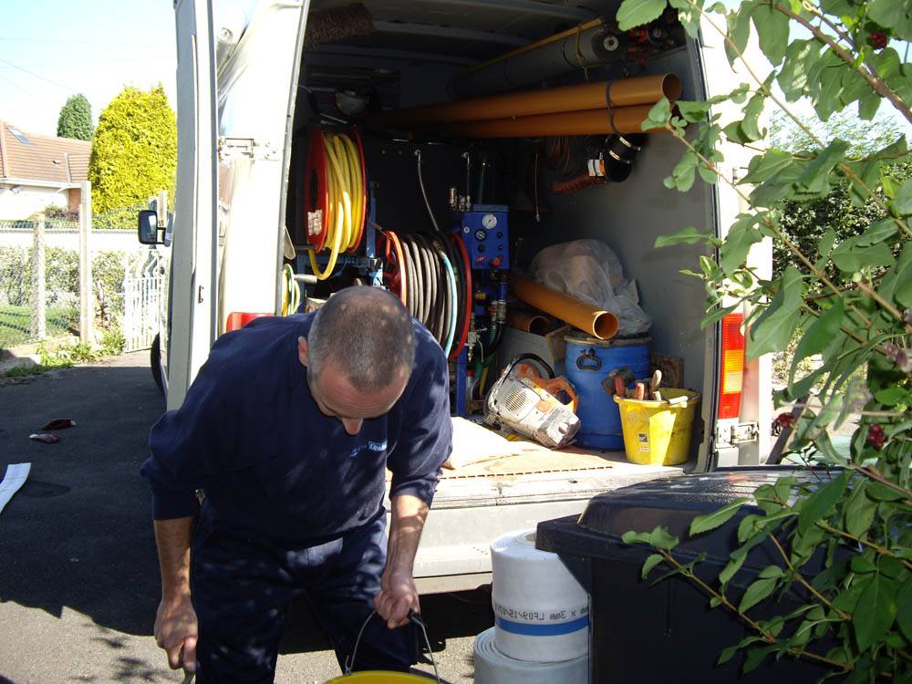 lining being taken out of van